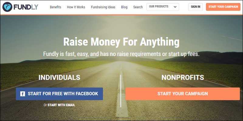Fundly is a top-tier peer-to-peer fundraising platform.