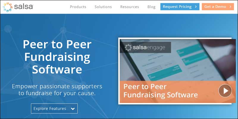 Salsa offers peer-to-peer services.