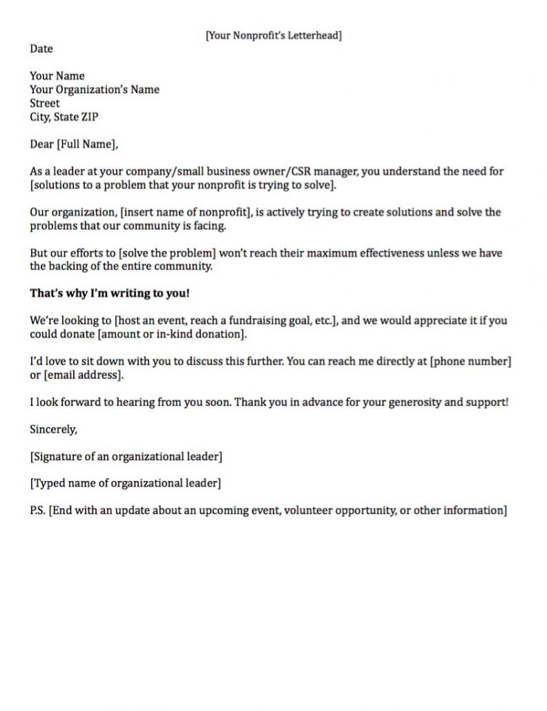 Fundraising Letters 7 Examples To Craft A Great Fundraising Ask