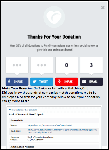 FundlyPro and Double the Donation Integration