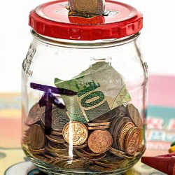 A great corporate fundraising idea is a penny jar drive!