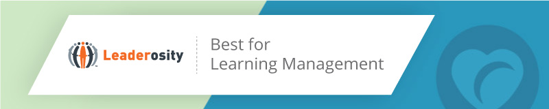 Leaderosity is the best nonprofit software for learning management.
