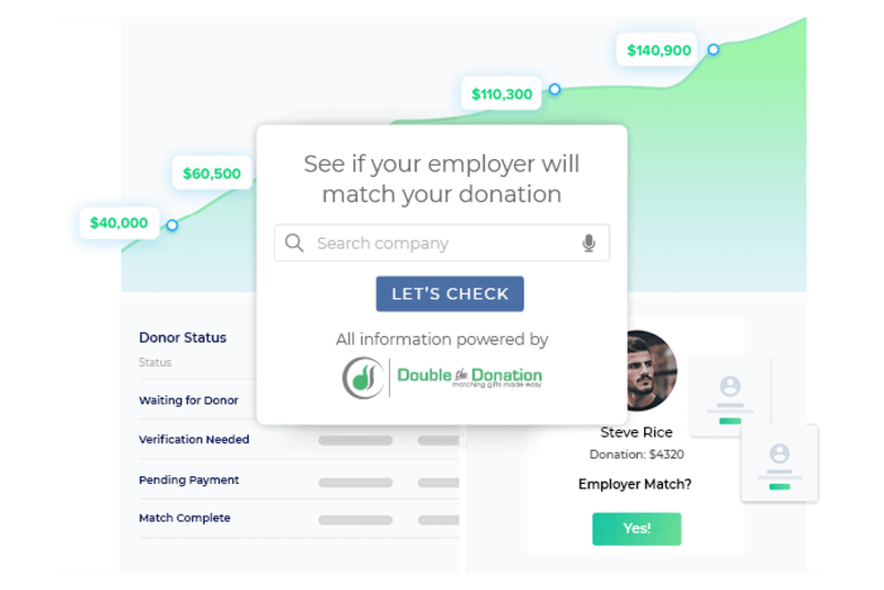 Check out 360MatchPro's nonprofit software for matching gifts.
