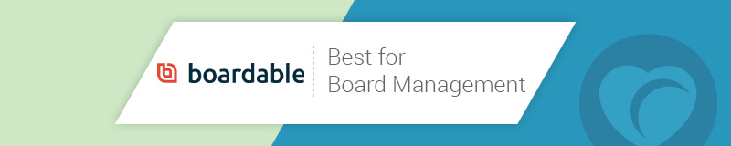 Boardable offers the best board management software for nonprofits.