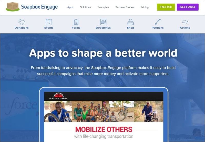 Top software for nonprofits from Soapbox Engage are perfect for Salesforce.