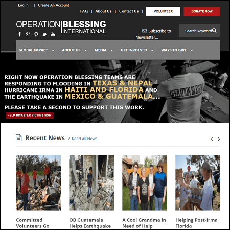 Contribute to the Mexican earthquake relief coordinated by Operation Blessing.