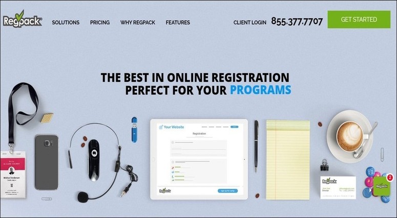 Regpack is the best in online registration for events with a effective payment processor.