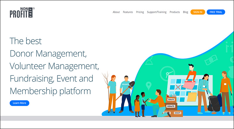 Take a look at NonProfitEasy's robust CRM for event registration software.