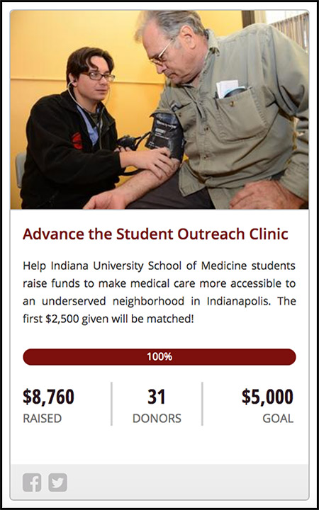 University of Indiana's student outreach clinic