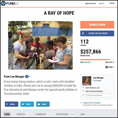 Check out how A Ray of Hope leveraged Fundly's grassroots advocacy software platform to make their mark.