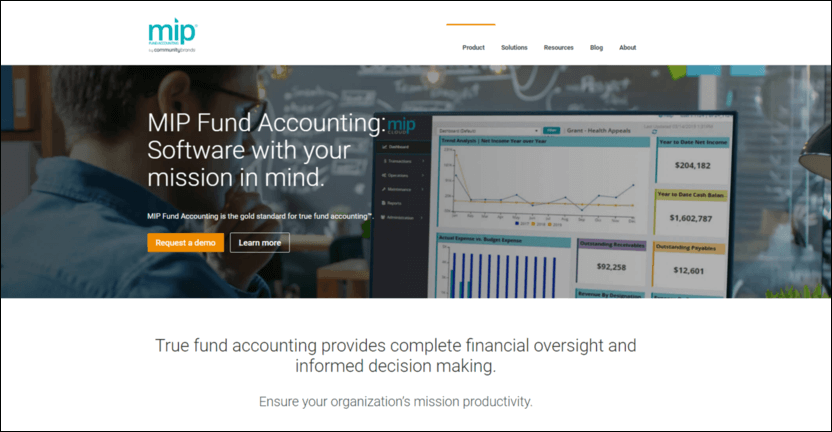 MIP Fund Accounting is one of the top accounting software solutions for nonprofits.