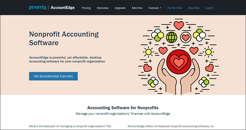 Check out AccountEdge as one of the best nonprofit accounting software options. 