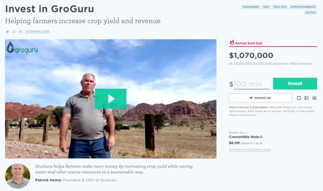 WeFunder is one of our favorite crowdfunding websites.