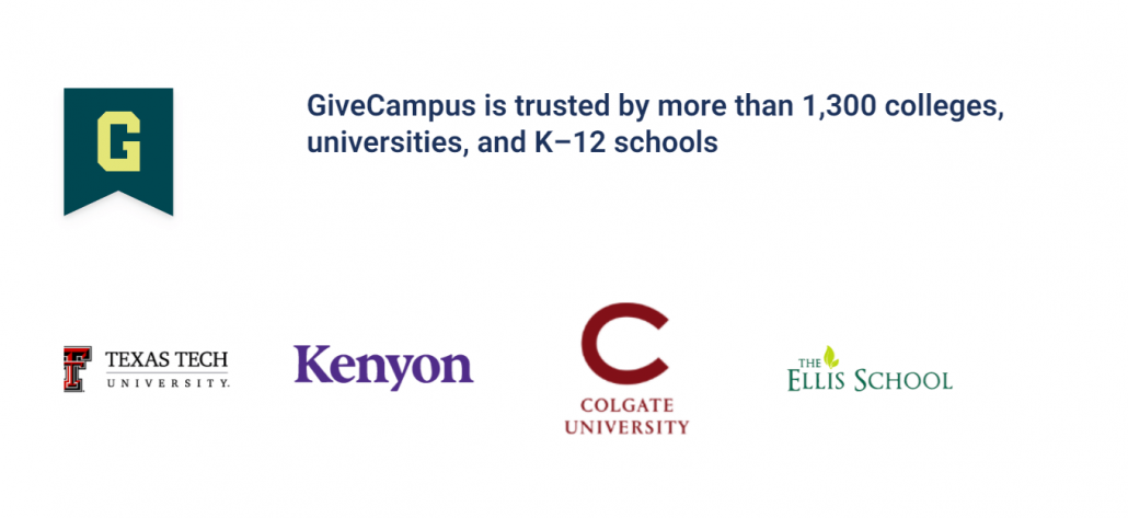 A screenshot from GiveCampus, a GoFundMe alternative.